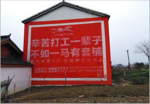 环江一马光彩墙体广告